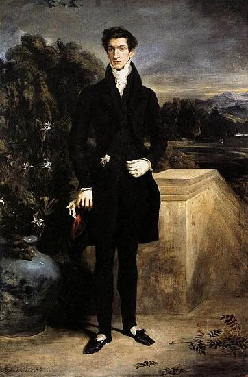 Eugene Delacroix Portrat des Baron Schwiter Spain oil painting art